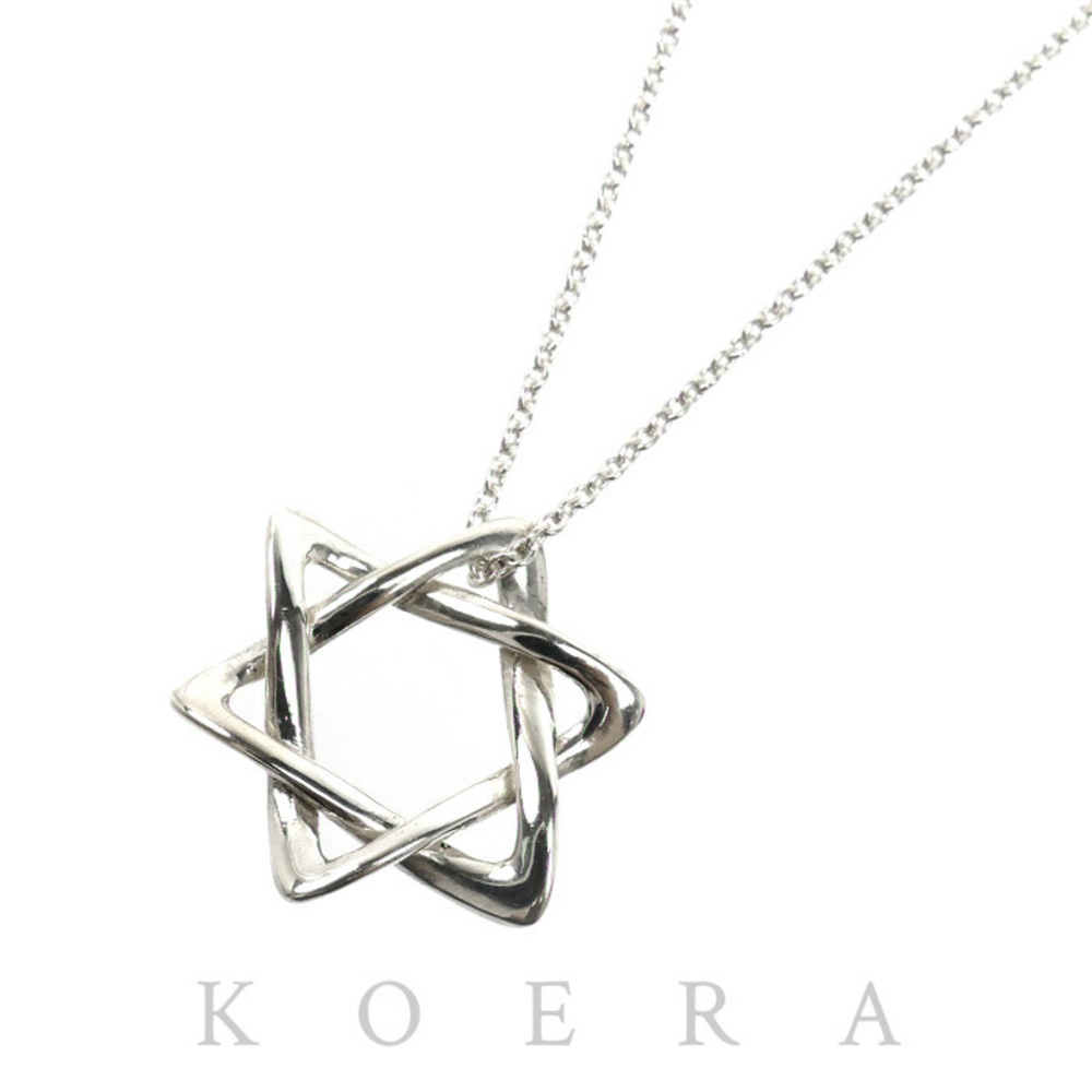 TIFFANY & CO. Silver Star of David Necklace